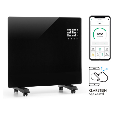 Klarstein Bornholm Single Smart, konvektor, 1000 W, ovládanie cez aplikáciu, čierny