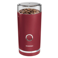 SILVERCREST® KITCHEN TOOLS Elektrický mlynček na kávu SKMS 180 A1 (červená)