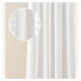 Kvalitná biela záclona Marisa so striebornými priechodkami 140 x 280 cm