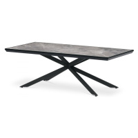 AUTRONIC AHG-288 GREY Stůl konferenční, deska slinutá keramika 120x60, šedý mramor, nohy černý k