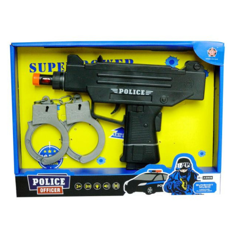 Policajná pištoľ s putami MAC TOYS