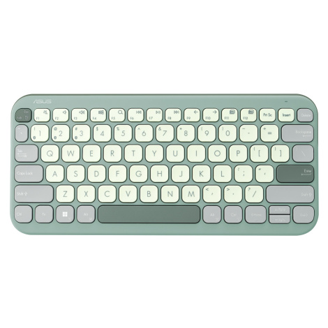 ASUS klávesnica KW100 Marshmallow - bezdrôtová/bluetooth/CZ/SK/zelená