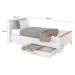 LR Detská posteľ s matracom 90x200 STORY SO-08