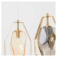 Závesné svietidlo KARE Diamond Fever Dining brass 5 light linear