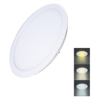 Solight LED mini panel CCT, podhľadový, 12W, 900lm, 3000K, 4000K, 6000K, okrúhly