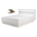 Moderná posteľ irma 140x200cm s úložným priestorom - biela