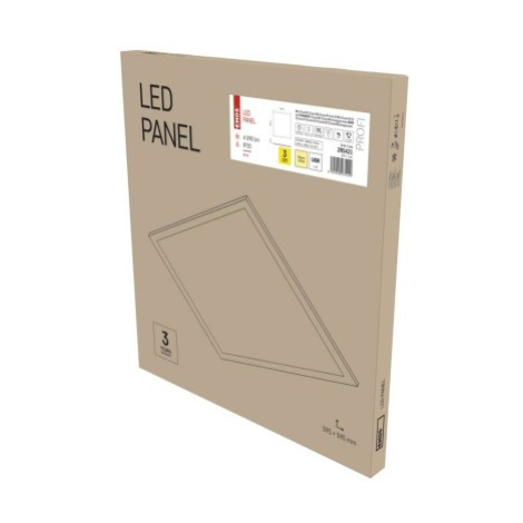 EMOS ZR5421 LED panel 60x60, štvorc. vstav. biely, 40W UGR