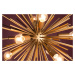 LuxD 21143 Dizajnové závesné svietidlo Abram, 50 cm, zlaté závesné svietidlo