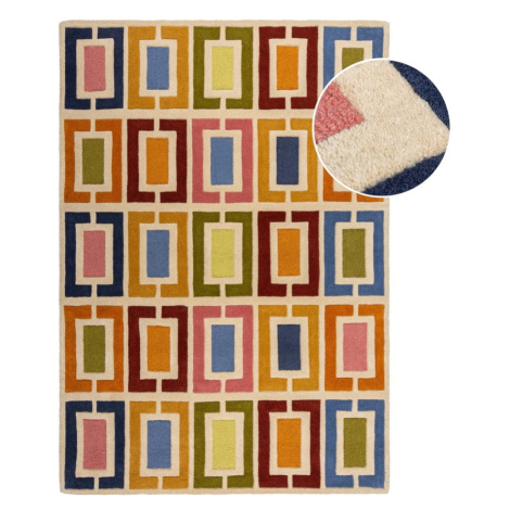 Ručne tkaný vlnený koberec 160x230 cm Retro Blocks – Flair Rugs