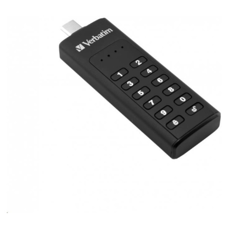 VERBATIM USB C 3.1 Drive 64 GB - Keypad Secure (R:160/W:140 MB/s) GDPR