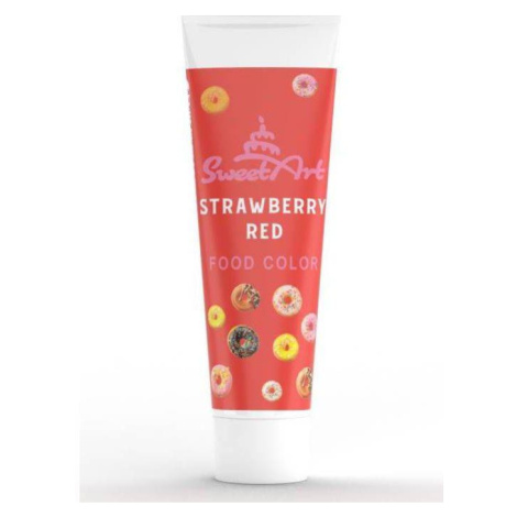 SweetArt gélová farba v tube Jahodová červená (30 g) - dortis - dortis