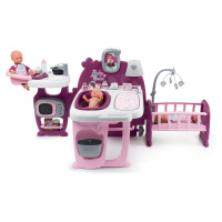 Domček pre bábiku Violette Baby Nurse Large Doll's Play Center Smoby trojkrídlový s 23 doplnkami