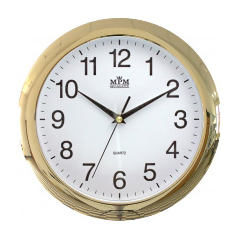 Nástenné hodiny MPM, 2452.80 zlatá,  28cm