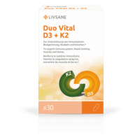 LIVSANE Duo vital D3 + K2 30 kapsúl