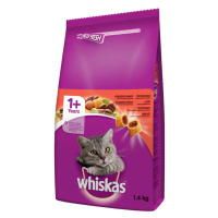 Whiskas Suché Hovädzie - 1,4kg