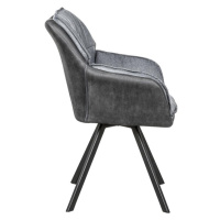 LuxD 21289 Dizajnová stolička Joe, antracit