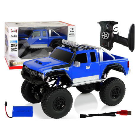 mamido Auto Off-Road RC 2.4G Horolezecké auto 1:8 Modrá 4x4