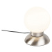 Dizajnová stolová lampa oceľová stmievateľná vrátane LED - Majestic