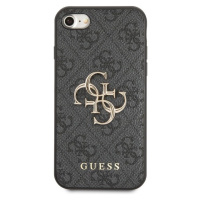 Guess PU 4G Metal Logo Zadný Kryt pre iPhone 7/8/SE2020/SE2022 Grey