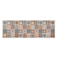 Kuchynský koberec prateľný farebná mozaika 60 × 180 cm