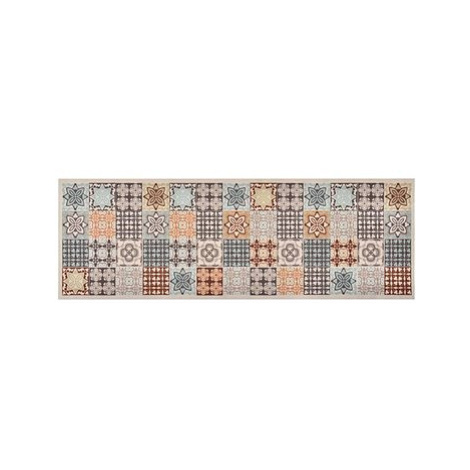 Kuchynský koberec prateľný farebná mozaika 60 × 180 cm