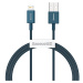 Nabíjací a dátový kábel USB, Lightning, 100 cm, 2400 mA, s ochranou proti zlomeniu, rýchle nabíj