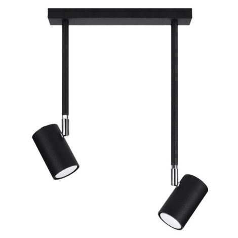 Čierne stropné svietidlo 30x10 cm Jones - Nice Lamps