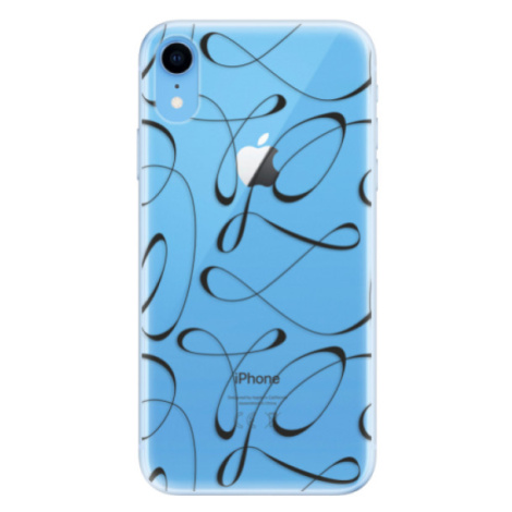 Odolné silikónové puzdro iSaprio - Fancy - black - iPhone XR