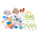 Kvetinárstvo s vlastnou výrobou kvetov Flower Market Smoby z rôznych textilných lupienkov 104 do