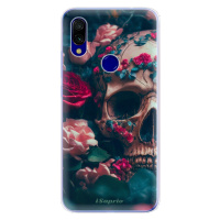Odolné silikónové puzdro iSaprio - Skull in Roses - Xiaomi Redmi 7