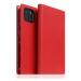 SLG Design puzdro D+ Italian Carbon Leather Diary pre iPhone 14 Plus - Red