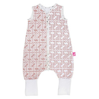 MOTHERHOOD Vak spací mušelínový s nohavicami Pink Classics 12-18m 0,5 tog