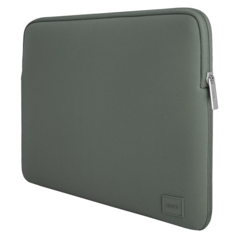 UNIQ CIPRUS WATER-RESISTANT NEOPRENE LAPTOP SLEEVE (UP TO 14”) - PEWTER GREEN (PEWTER GREEN)