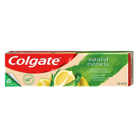 COLGATE zubná pasta Natural Extracts Lemon & Aloe 75 ml