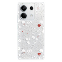 Odolné silikónové puzdro iSaprio - Vintage Pattern 01 - white - Xiaomi Redmi Note 13 5G