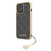 Guess 4G Charms Cover iPhone 13 Pro sivý