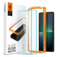 Ochranné sklo SPIGEN ALM GLAS.TR 2-PACK SONY XPERIA 5 V CLEAR (AGL07137)