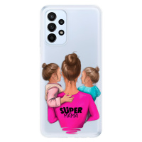 Odolné silikónové puzdro iSaprio - Super Mama - Two Girls - Samsung Galaxy A23 / A23 5G