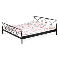 AUTRONIC BED-1907 BK posteľ dvojlôžková, 180x200, kov matný čierny