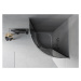 MEXEN/S - Rio štvrťkruhový sprchovací kút 90 x 90, grafit, chróm + vanička Rio 863-090-090-01-40