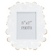 Biely kovový rámček na fotky Mauro Ferretti, 25 x 27,7 cm