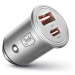 3mk nabíjačka do auta - Hyper Car Charger 45W, 1x USB + 1x USB-C (PD)