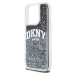 DKNY Liquid Glitter Arch Logo Zadný Kryt pre iPhone 15 Pro Black