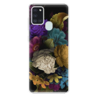 Plastové puzdro iSaprio - Dark Flowers - Samsung Galaxy A21s