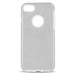 Silikónové puzdro na Apple iPhone X/XS Glitter 3in1 strieborné