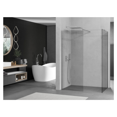 Mexen Kioto, sprchový kút typ Walk-In 130 x 70 cm, 8mm číre sklo, chrómový profil, 800-130-202-0