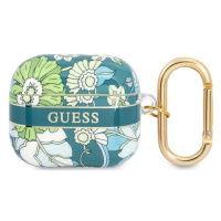 Obal Guess GUA3HHFLN AirPods 3 cover green Flower Strap Collection (GUA3HHFLN)