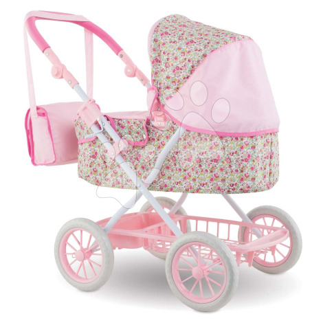 Hlboký kočík s taškou na prebaľovanie Carriage Floral Corolle skladací pre 36-52 cm bábiku výško