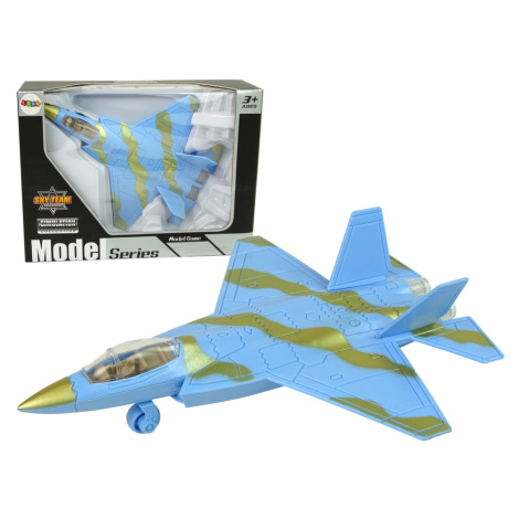mamido Vojenské lietadlá Jet Light Drive modré zvuky