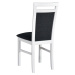 Sconto Jedálenská stolička MILAN 5 biela/sivočierna